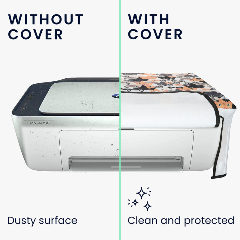 kwmobile Cover compatible with HP DeskJet 2755e / DeskJet 2720e / 2710e / 2820e / 2721e Case - Printer Bag - Dust Cover Protective Hood Protective Case
