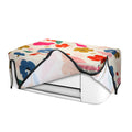 kwmobile Leinen Cover kompatibel mit HP DeskJet 3750 / 3755 Hülle - Tasche für Drucker - Staubschutzhülle Schutzhaube Schutzhülle - Pink Dunkelblau Creme Pink  [dsg01]