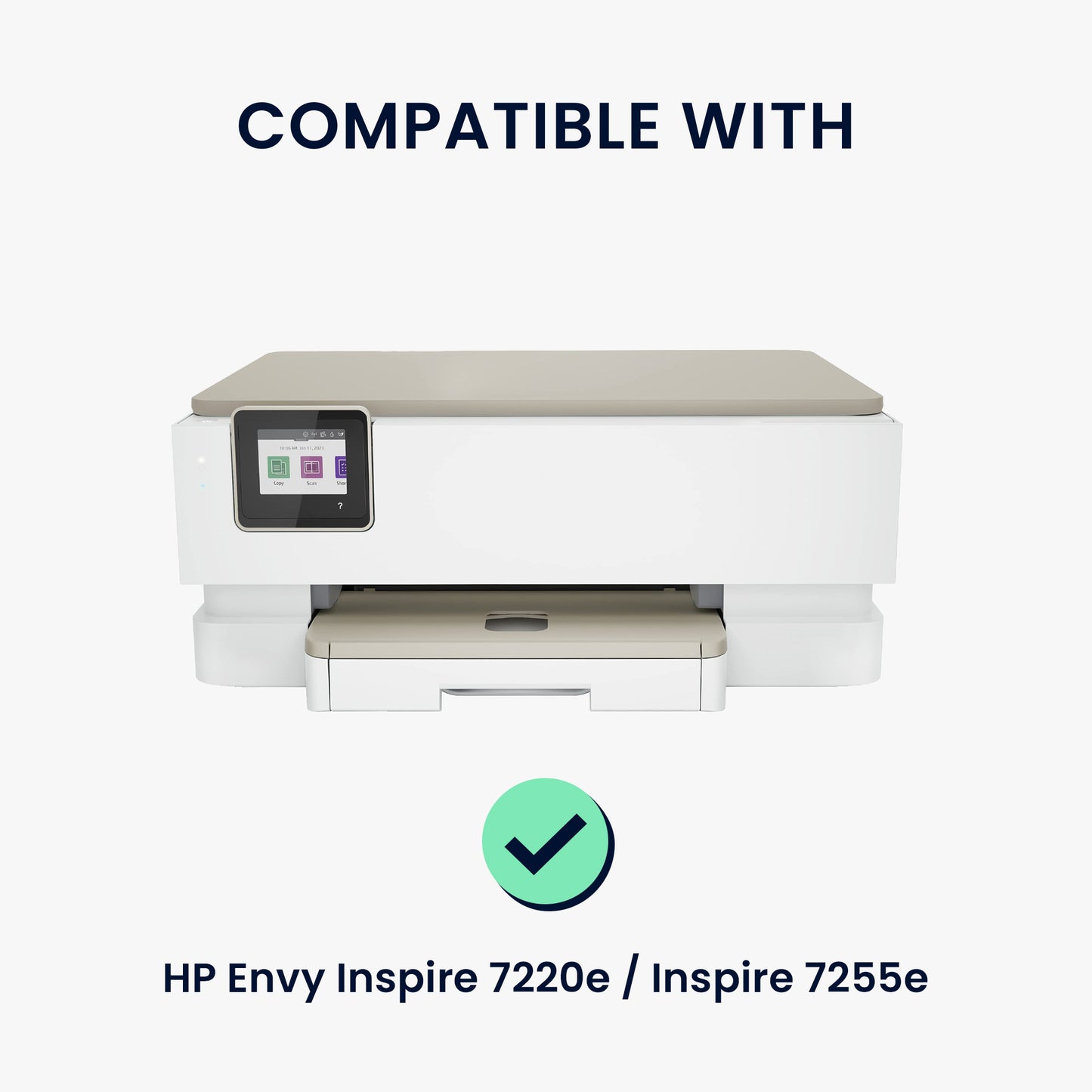 kwmobile Cover compatible with HP Envy Inspire 7220e / Inspire 7255e Case Bag for Printer Dust Cover Protective Hood Protective Case