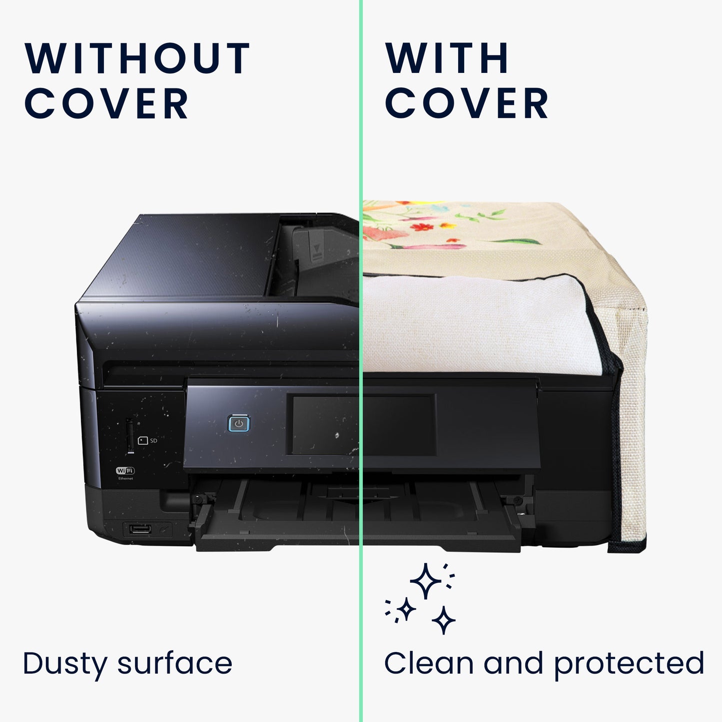 kwmobile Cover compatible with Epson Expression Premium XP-830 Case - Printer Bag - Dust Cover Protective Hood Protective Case
