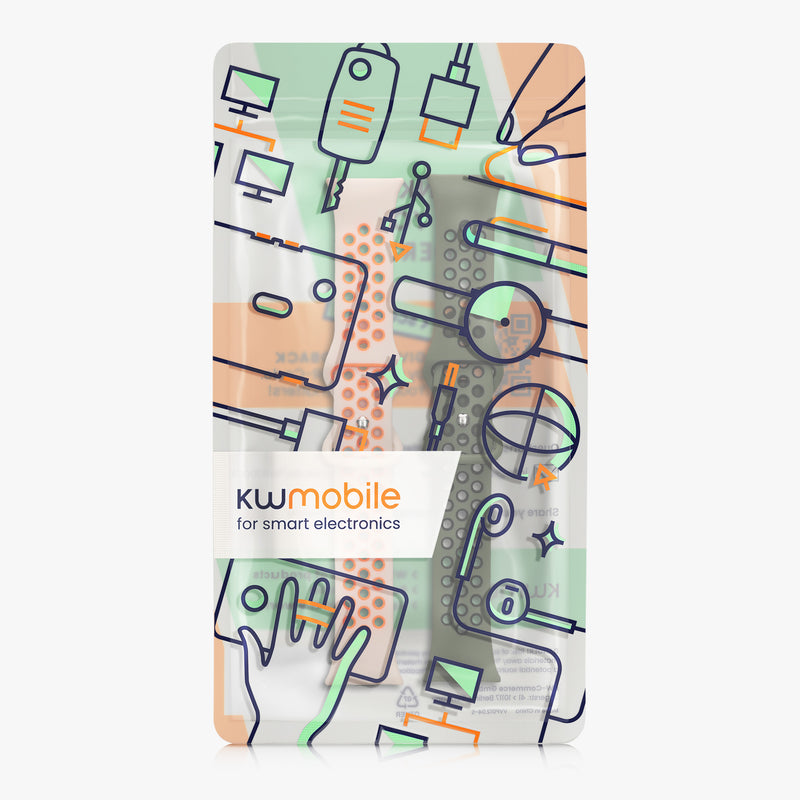 kwmobile Watch Strap for Xiaomi Mi Band 8 Pro Wristband Fitness Tracker Band Set Replacement Strap Smartwatch