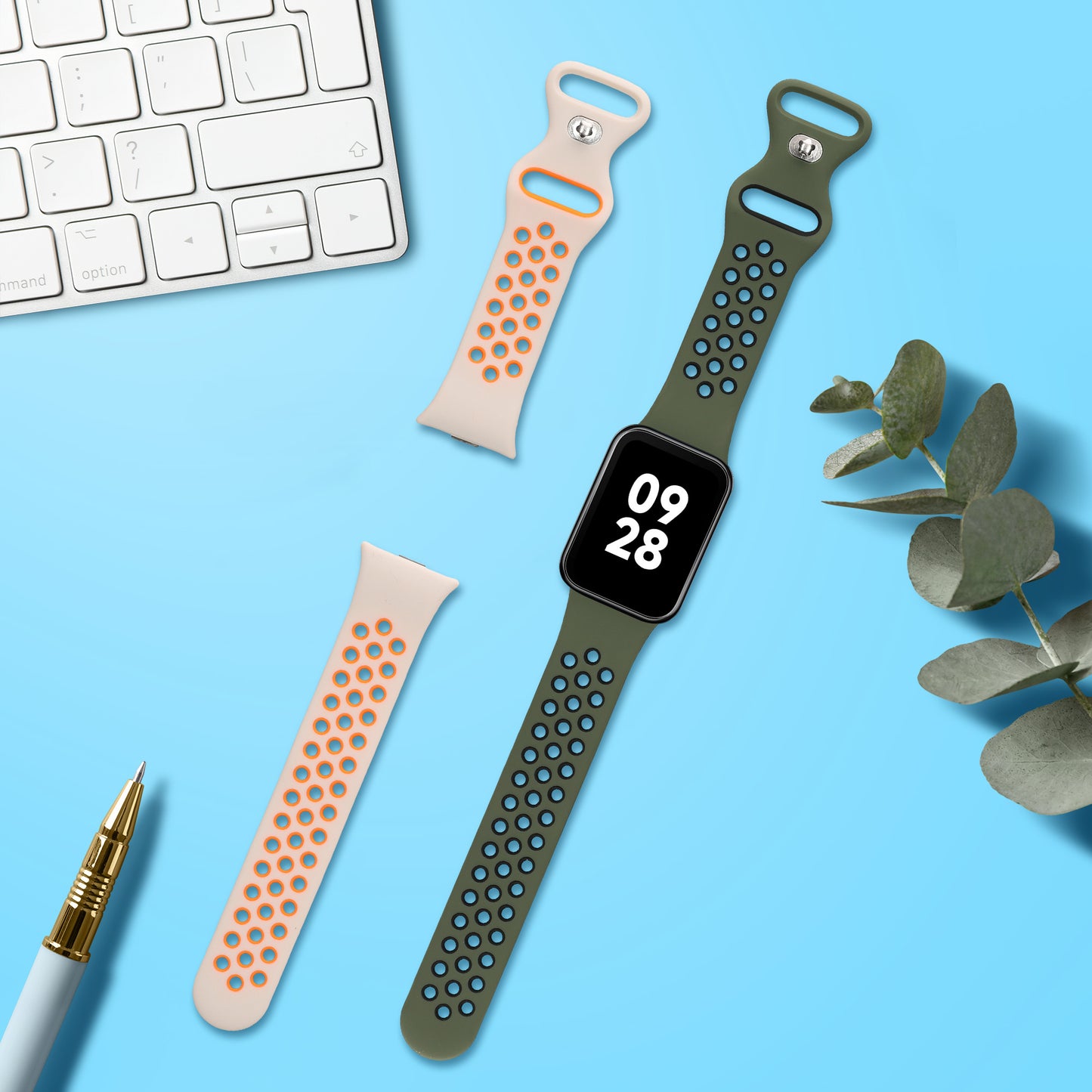 kwmobile Watch Strap for Xiaomi Mi Band 8 Pro Wristband Fitness Tracker Band Set Replacement Strap Smartwatch