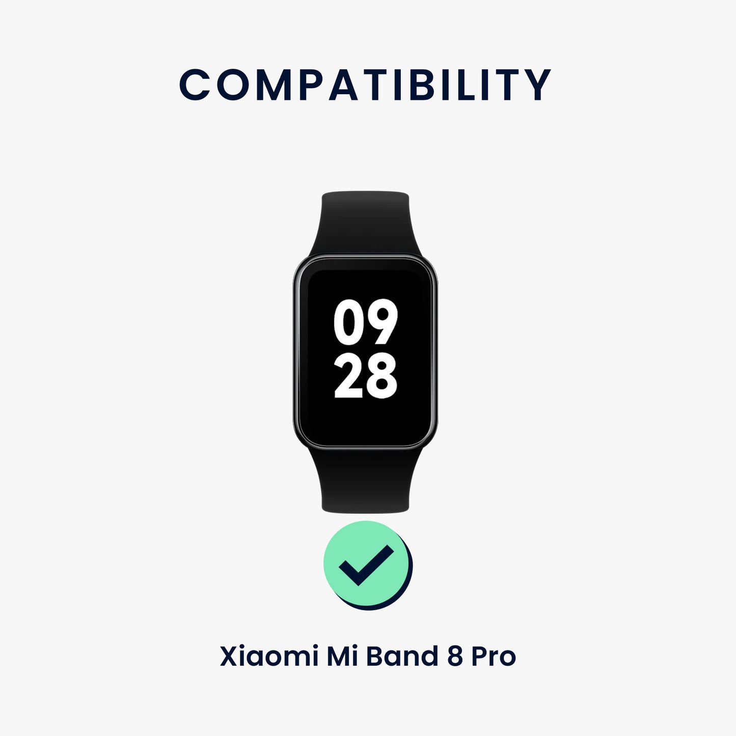 kwmobile Watch Strap for Xiaomi Mi Band 8 Pro Wristband Fitness Tracker Band Set Replacement Strap Smartwatch