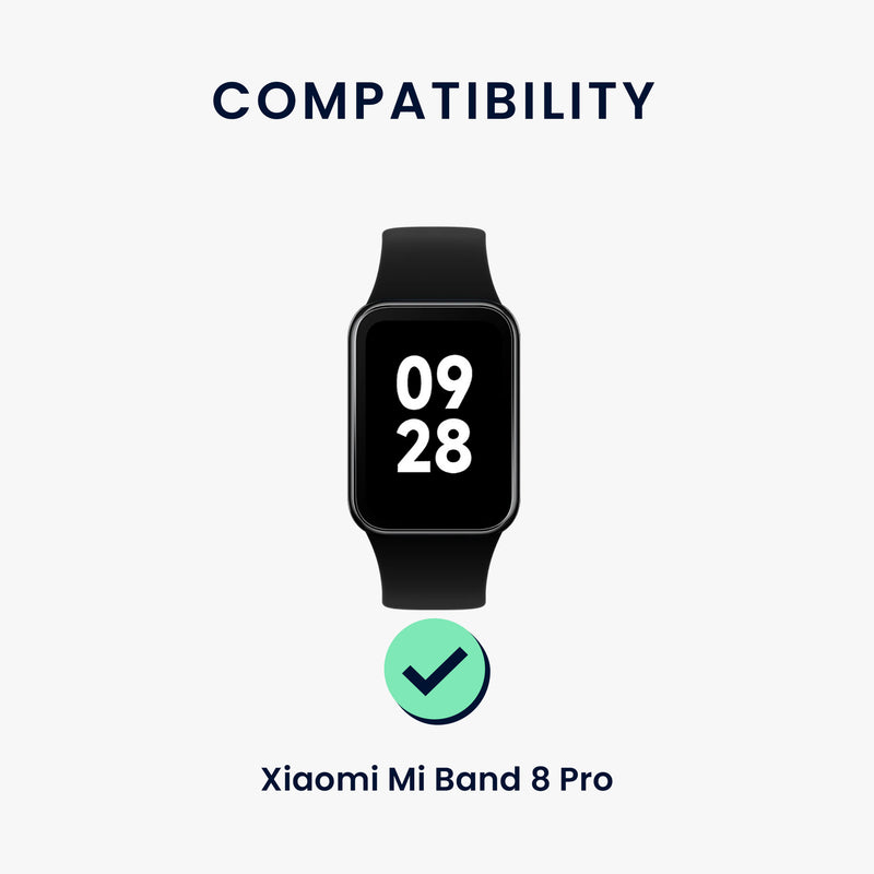 kwmobile Watch Strap for Xiaomi Mi Band 8 Pro Wristband Fitness Tracker Band Set Replacement Strap Smartwatch