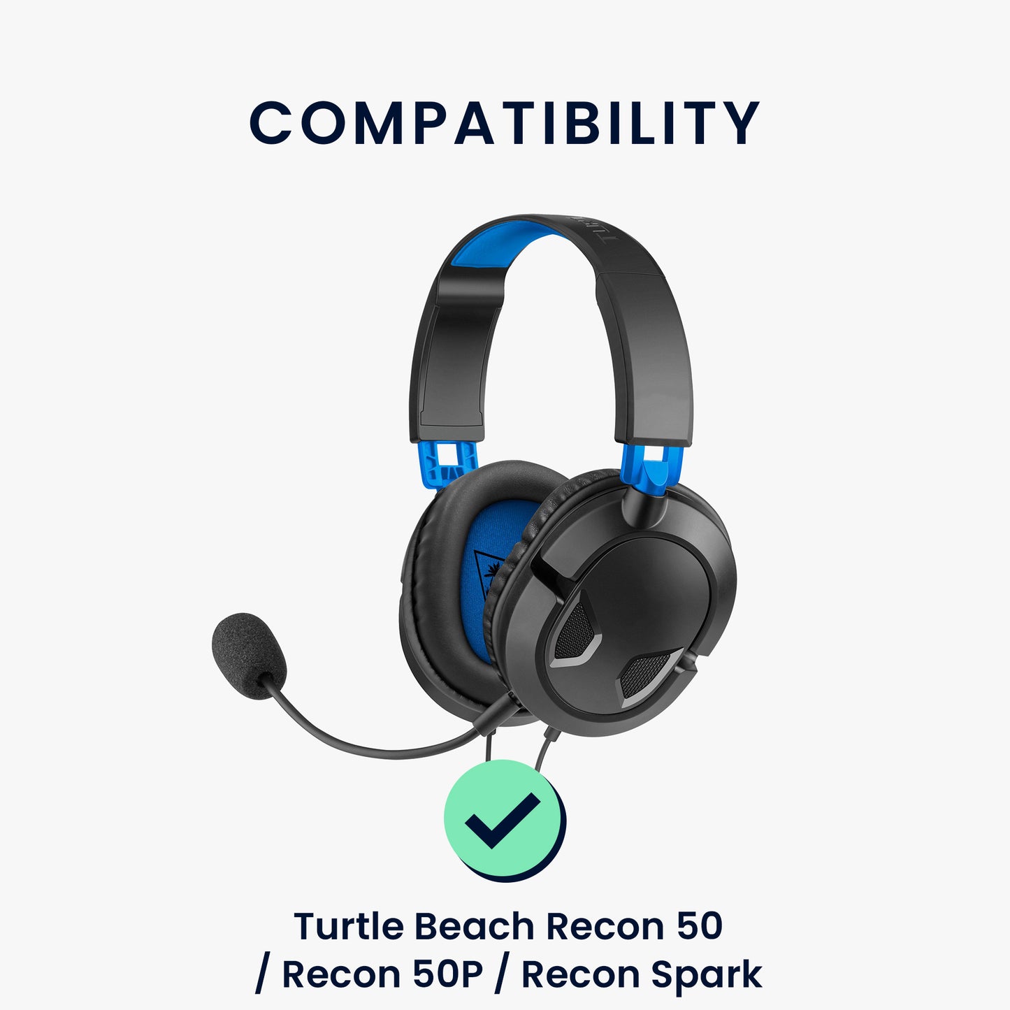 2x Ear Pads for Turtle Beach Recon 50 / Recon 50P / Recon Spark