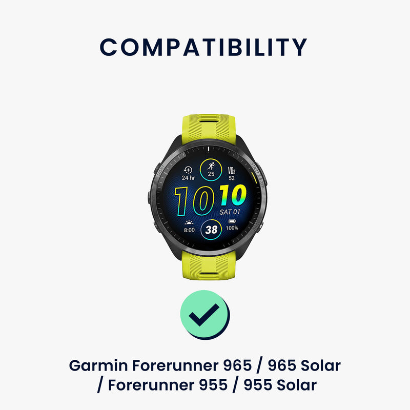 kwmobile Watch Strap for Garmin Forerunner 965 / 965 Solar / Forerunner 955 / 955 Solar Strap Fitness Tracker Band Set Replacement Strap Smartwatch