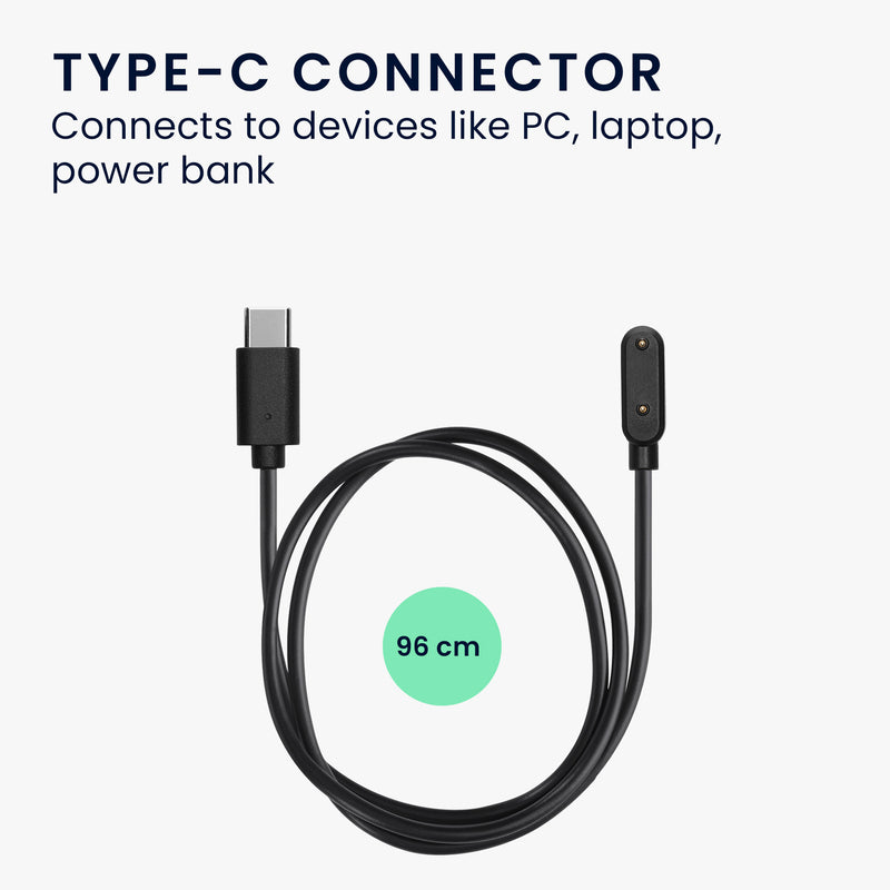 kwmobile USB C Charging Cable compatible with Samsung Galaxy Fit 3 Cable Charger Smart Watch Replacement Cable Fitness Tracker Charging Cable