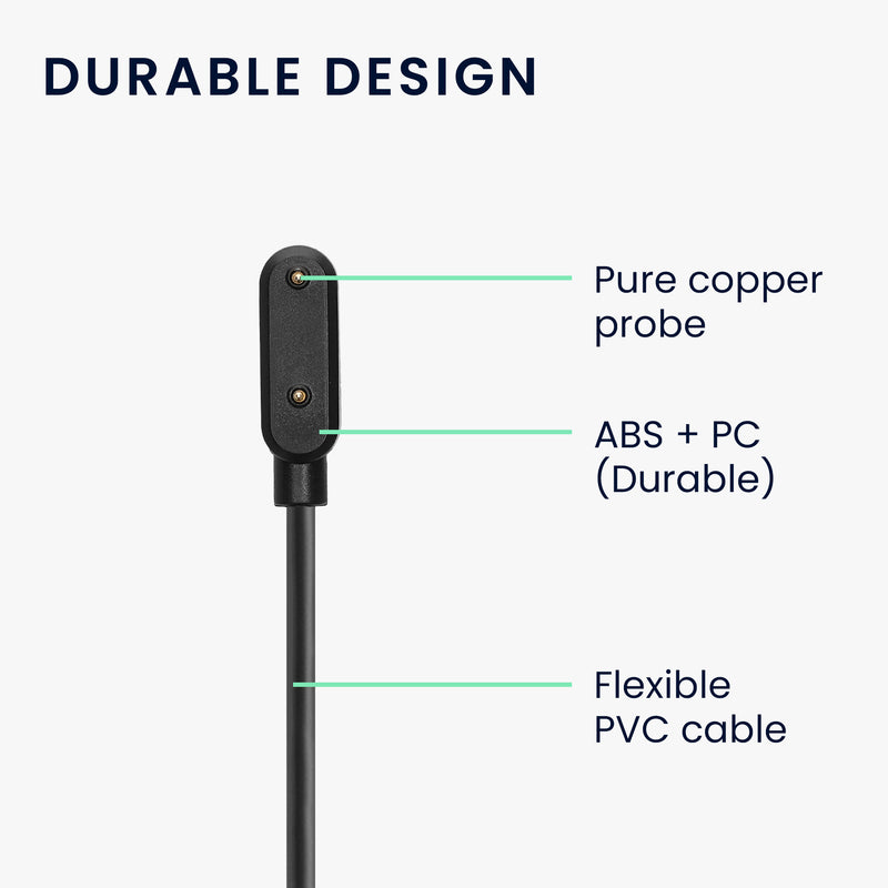 kwmobile USB C Charging Cable compatible with Samsung Galaxy Fit 3 Cable Charger Smart Watch Replacement Cable Fitness Tracker Charging Cable
