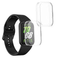 kwmobile 2x Schutzhülle kompatibel mit Samsung Galaxy Fit 3 Hülle - Fullbody Cover Set aus Silikon - Transparent Transparent  [dsg01]
