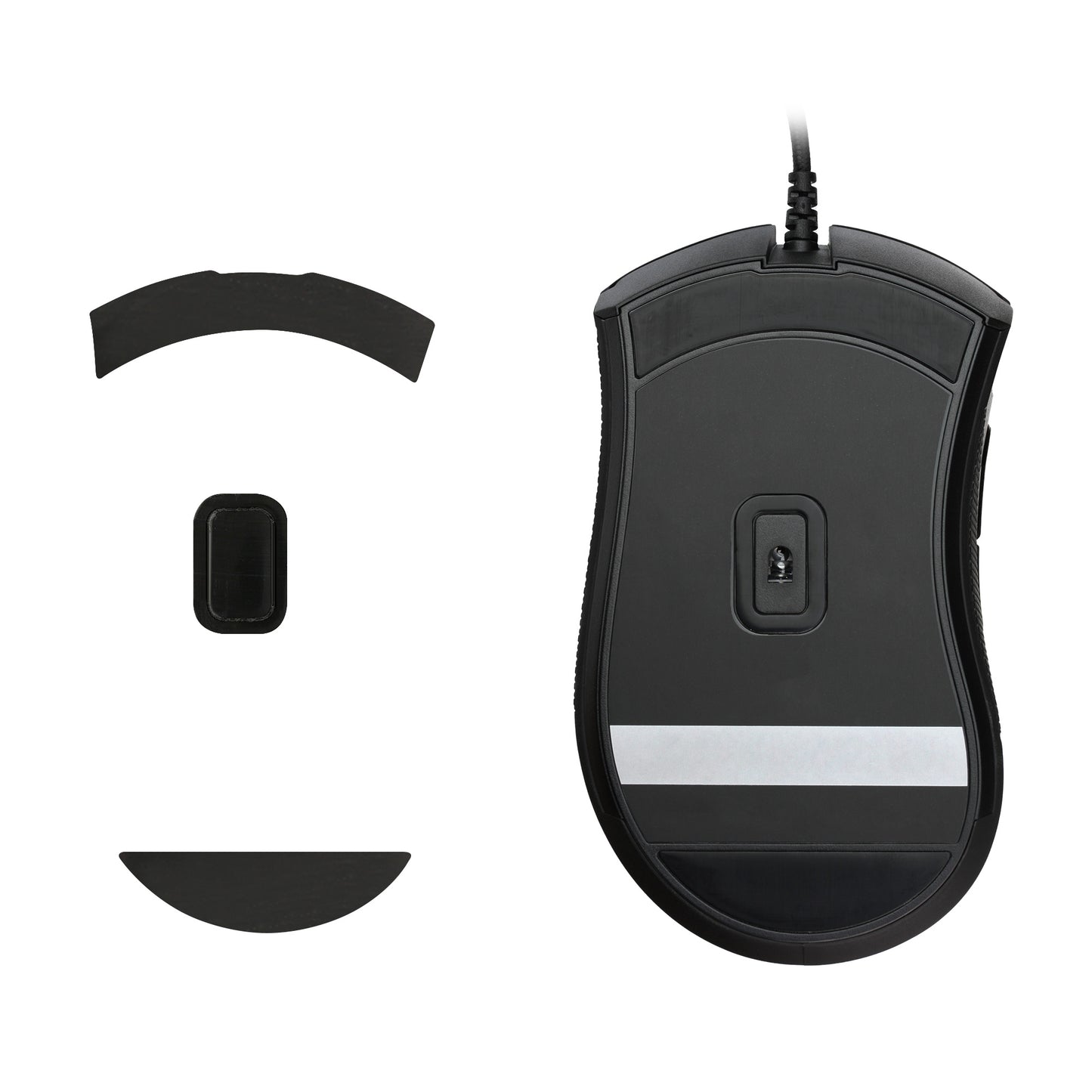 kwmobile Mouse Feet Sticker compatible with Razer DeathAdder Elite Replacement Gliders Mouse Skates Precision Fit Mouse Glides