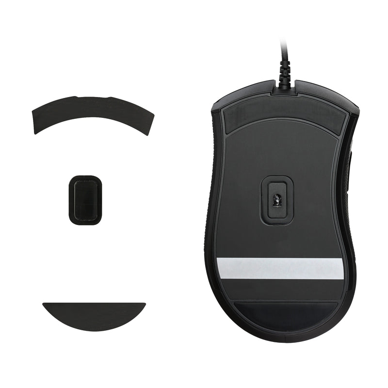 kwmobile Mouse Feet Sticker compatible with Razer DeathAdder Elite Replacement Gliders Mouse Skates Precision Fit Mouse Glides