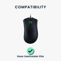 kwmobile Mouse Feet Sticker compatible with Razer DeathAdder Elite Replacement Gliders Mouse Skates Precision Fit Mouse Glides