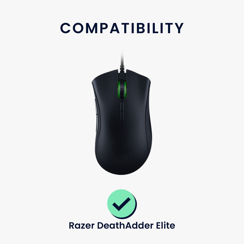 kwmobile Mouse Feet Sticker compatible with Razer DeathAdder Elite Replacement Gliders Mouse Skates Precision Fit Mouse Glides