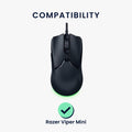 kwmobile Mouse Feet Sticker compatible with Razer Viper Mini Replacement Gliders Mouse Feet precisely fitting Mouse Glides