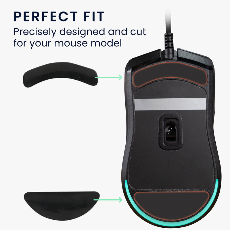 kwmobile Mouse Feet Sticker compatible with Razer Viper Mini Replacement Gliders Mouse Feet precisely fitting Mouse Glides
