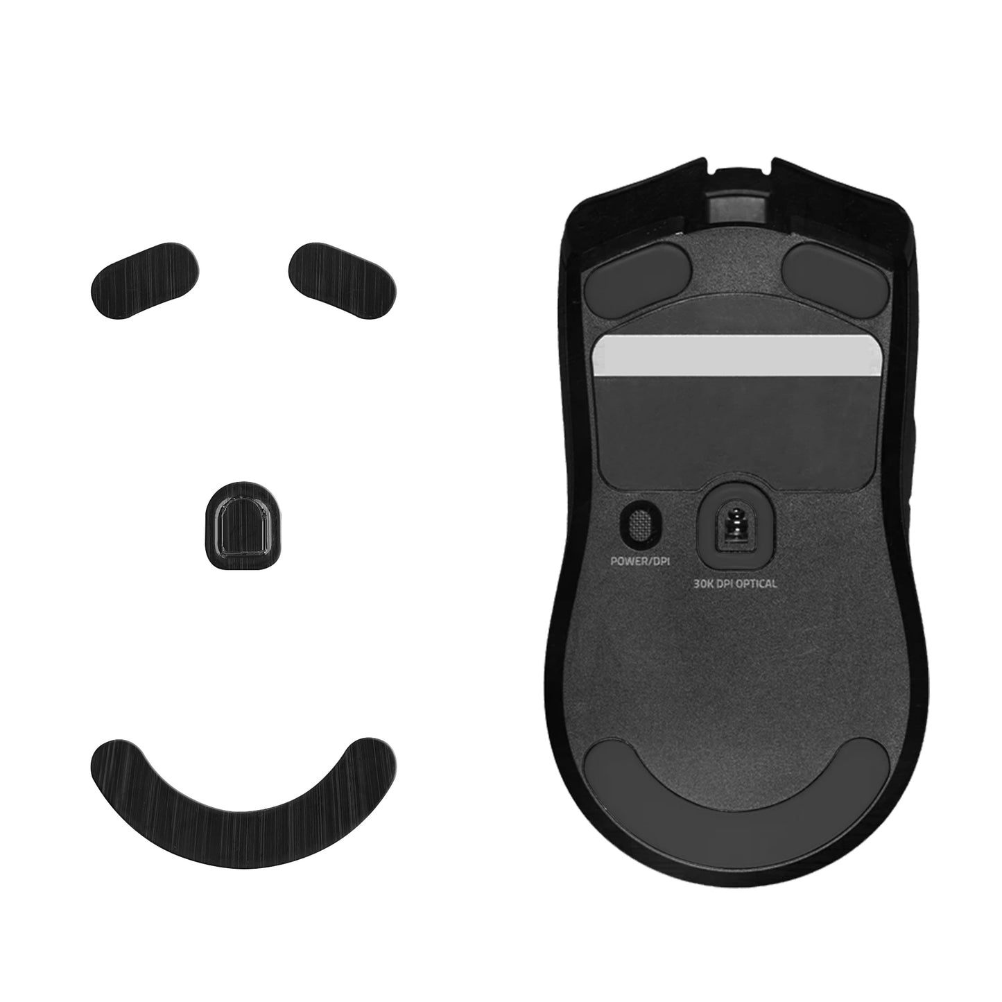 kwmobile Mouse Feet Stickers compatible with Razer Viper V2 Pro Replacement Gliders - Precisely Fitting Mouse Feet - Mouse Glides