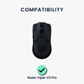 kwmobile Mouse Feet Stickers compatible with Razer Viper V2 Pro Replacement Gliders - Precisely Fitting Mouse Feet - Mouse Glides