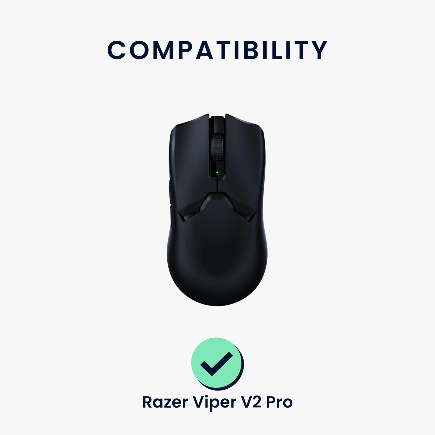 kwmobile Mouse Feet Stickers compatible with Razer Viper V2 Pro Replacement Gliders - Precisely Fitting Mouse Feet - Mouse Glides