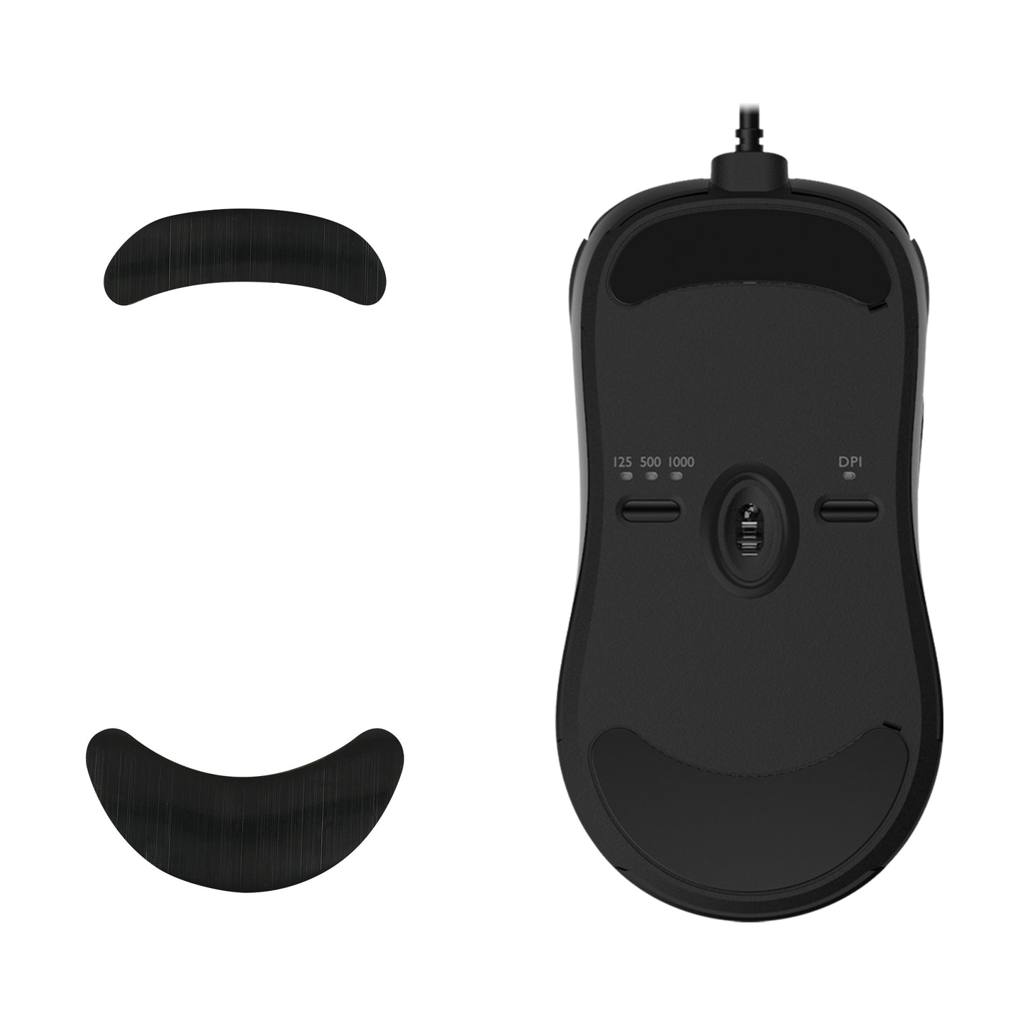 kwmobile Mouse Feet Sticker compatible with BenQ ZOWIE ZA13 Replacement Gliders - Precision-fit Mouse Feet - Mouse Glides