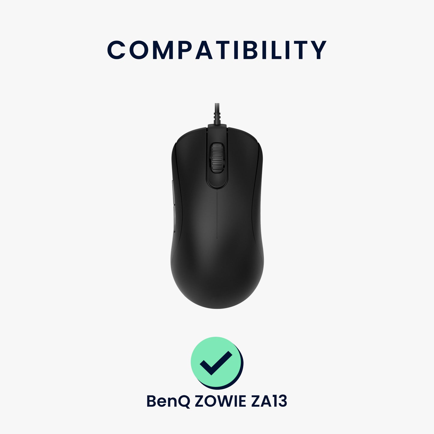 kwmobile Mouse Feet Sticker compatible with BenQ ZOWIE ZA13 Replacement Gliders - Precision-fit Mouse Feet - Mouse Glides