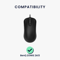 kwmobile Mouse Feet Sticker kompatibel mit BenQ ZOWIE ZA13 Ersatz Glider - Mausfüße passgenau - Maus Glides - Schwarz