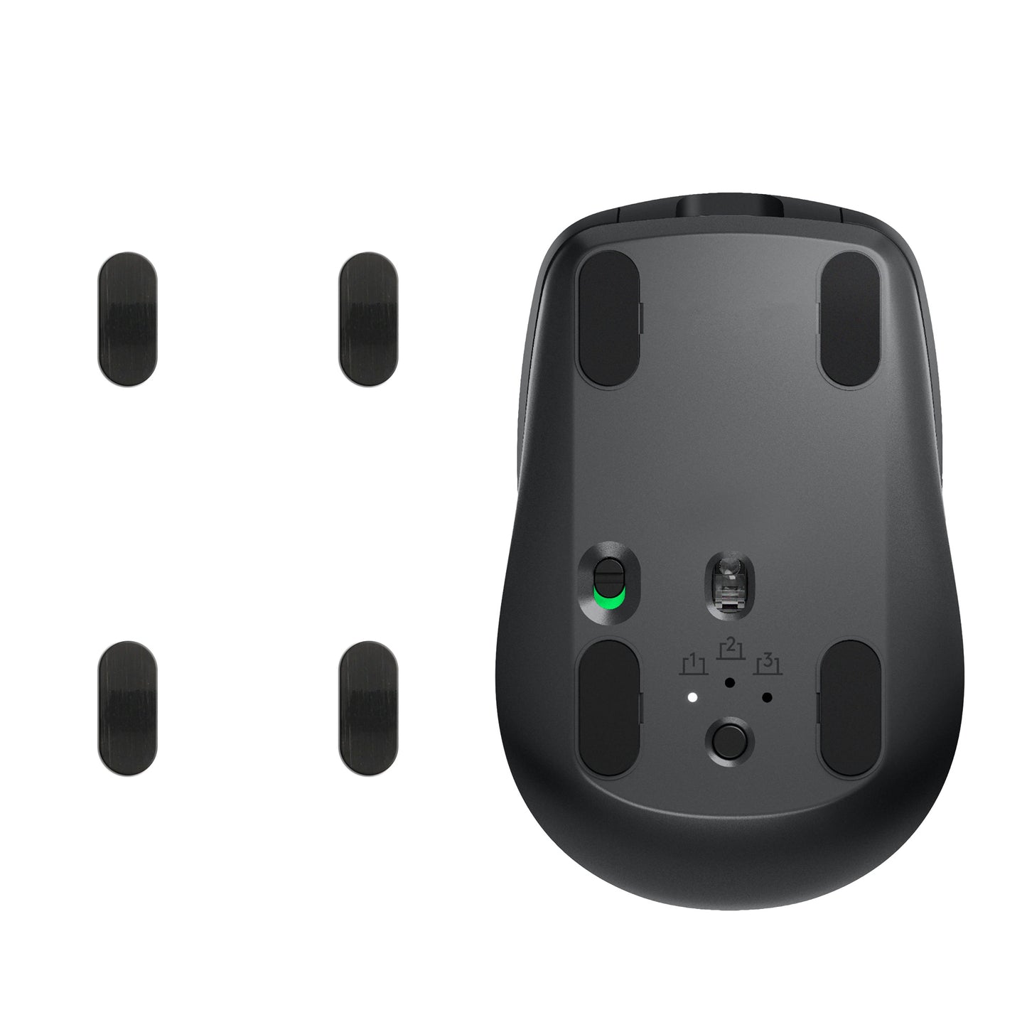 kwmobile Mouse Feet Stickers compatible with Logitech MX Anywhere 3 Replacement Gliders - Precisely Fitting Mouse Feet - Mouse Glides