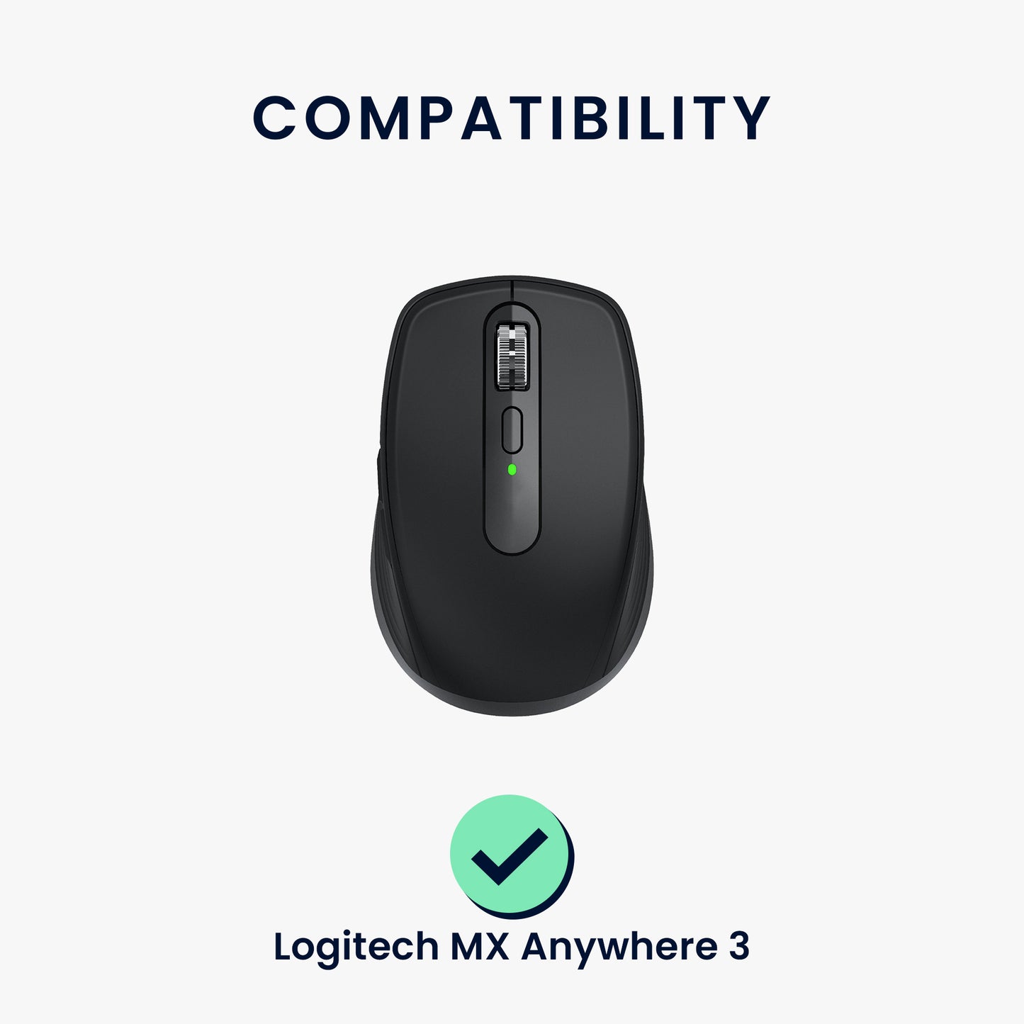 kwmobile Mouse Feet Stickers compatible with Logitech MX Anywhere 3 Replacement Gliders - Precisely Fitting Mouse Feet - Mouse Glides