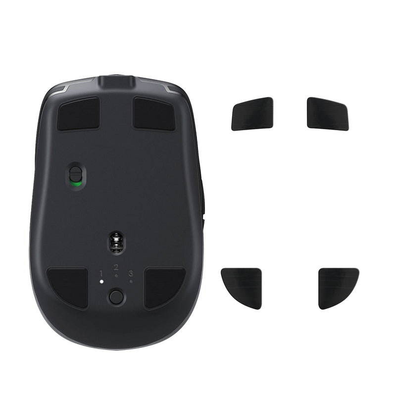 kwmobile Mouse Feet Sticker kompatibel mit Logitech MX Anywhere 2S Ersatz Glider - Mausfüße passgenau - Maus Glides in Schwarz Schwarz  