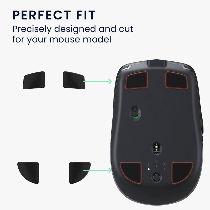 kwmobile Mouse Feet Stickers compatible with Logitech MX Anywhere 2S Replacement Glides Mouse Feet Precision Fit Mouse Glides