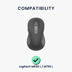 kwmobile Mouse Feet Sticker kompatibel mit Logitech M650 L / M750 L Ersatz Glider Mausfüße passgenau Maus Glides