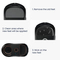 kwmobile Mouse Feet Sticker compatible with Logitech M650 L / M750 L Replacement Gliders Mouse Feet Precision Fit Mouse Glides
