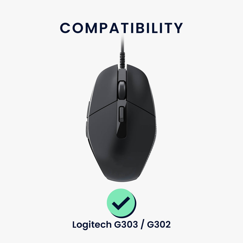 kwmobile Mouse Feet Sticker compatible with Logitech G303 / G302 Replacement Gliders - Precisely Fitting Mouse Feet - Mouse Glides