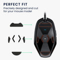 kwmobile Mouse Feet Sticker compatible with Logitech G303 / G302 Replacement Gliders - Precisely Fitting Mouse Feet - Mouse Glides