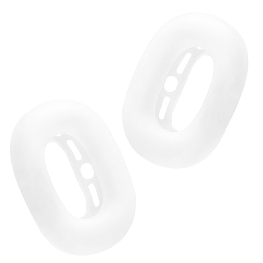 kwmobile Hülle kompatibel mit Apple AirPods Max Cover - TPU Silikon Kopfhörer Pad Case - Schutzhülle für Polster in Matt Transparent Matt Transparent  