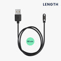 kwmobile USB Charger Cable compatible with Nerunsa P66D / NiUFFiT P66 / Ddidbi P66D / IDW19 / IDW13 / IDW15 Charging Cable - Smartwatch Replacement Cable - Fitness Tracker Charging Cable