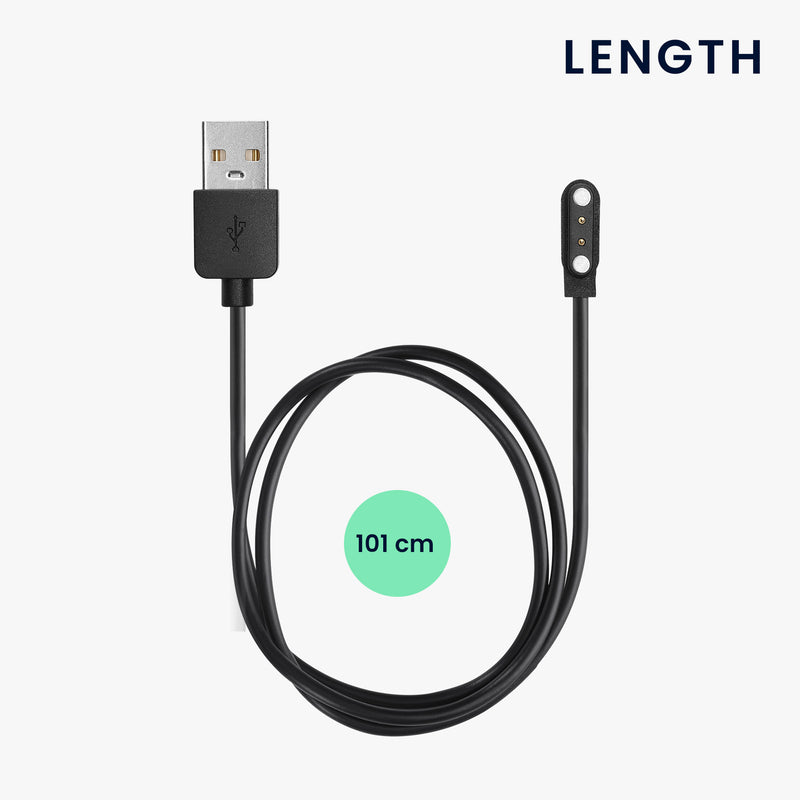 kwmobile USB Charger Cable compatible with Nerunsa P66D / NiUFFiT P66 / Ddidbi P66D / IDW19 / IDW13 / IDW15 Charging Cable - Smartwatch Replacement Cable - Fitness Tracker Charging Cable