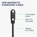 kwmobile USB Charger Cable compatible with Nerunsa P66D / NiUFFiT P66 / Ddidbi P66D / IDW19 / IDW13 / IDW15 Charging Cable - Smartwatch Replacement Cable - Fitness Tracker Charging Cable