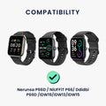 kwmobile USB Charger Cable compatible with Nerunsa P66D / NiUFFiT P66 / Ddidbi P66D / IDW19 / IDW13 / IDW15 Charging Cable - Smartwatch Replacement Cable - Fitness Tracker Charging Cable