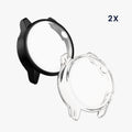 kwmobile Silicone Case for HONOR Magic Watch 2 46mm Protective Cover Fullbody Display Cover Set