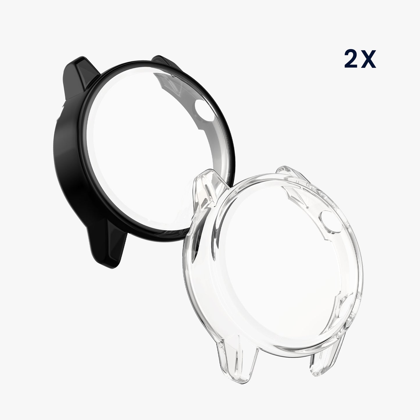 kwmobile Silicone Case for HONOR Magic Watch 2 46mm Protective Cover Fullbody Display Cover Set