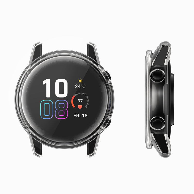 kwmobile Silicone Case for HONOR Magic Watch 2 46mm Protective Cover Fullbody Display Cover Set