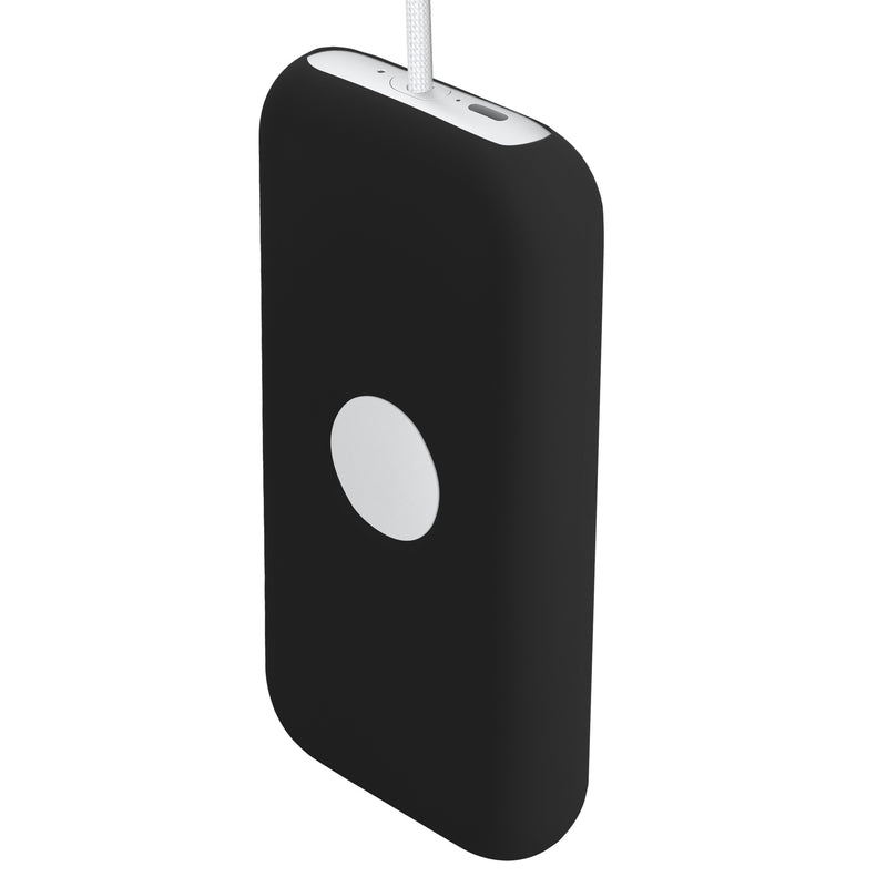 kwmobile Hülle kompatibel mit Apple Vision Pro Case - Silikon Schutzhülle für VR Akku gummiert - Robustes Cover in Schwarz Schwarz  