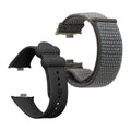 kwmobile Sports Bracelet compatible with Xiaomi Redmi Watch 4 Strap Fitness Tracker Band Set made of Silicone and Nylon
