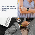 kwmobile Sports Bracelet compatible with Xiaomi Redmi Watch 4 Strap Fitness Tracker Band Set made of Silicone and Nylon