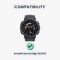 kwmobile Watch Strap for Amazfit Active Edge (A2212) Wristband Fitness Tracker Band Set Replacement Strap Smartwatch