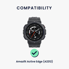 kwmobile Uhrenarmband für Amazfit Active Edge (A2212) Armband Fitnesstracker Band Set Ersatzarmband Smartwatch