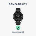 kwmobile Watch Strap for Xiaomi Watch S3 Fitness Tracker Band Set Replacement Strap Smartwatch