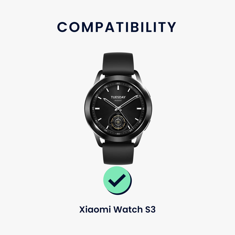 kwmobile Watch Strap for Xiaomi Watch S3 Fitness Tracker Band Set Replacement Strap Smartwatch