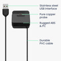 kwmobile USB Charger compatible with Xiaomi Redmi Watch 4 / Redmi Watch 5 / SmartBand 10 9 8 - USB Cable Charger Stand - Smart Watch Charging Station - Docking Station - Charging Cable with Stand Function