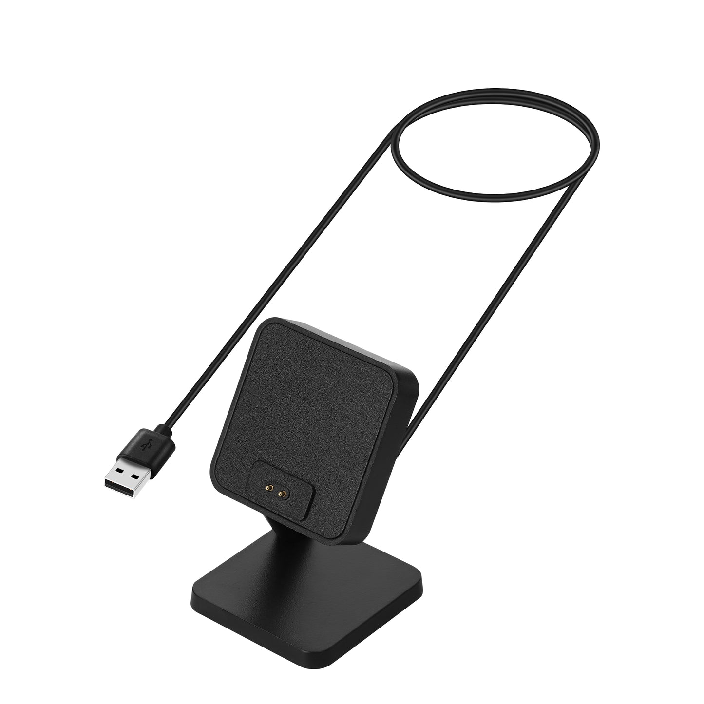kwmobile USB Charger compatible with Xiaomi Redmi Watch 4 / Redmi Watch 5 / SmartBand 10 9 8 - USB Cable Charger Stand - Smart Watch Charging Station - Docking Station - Charging Cable with Stand Function